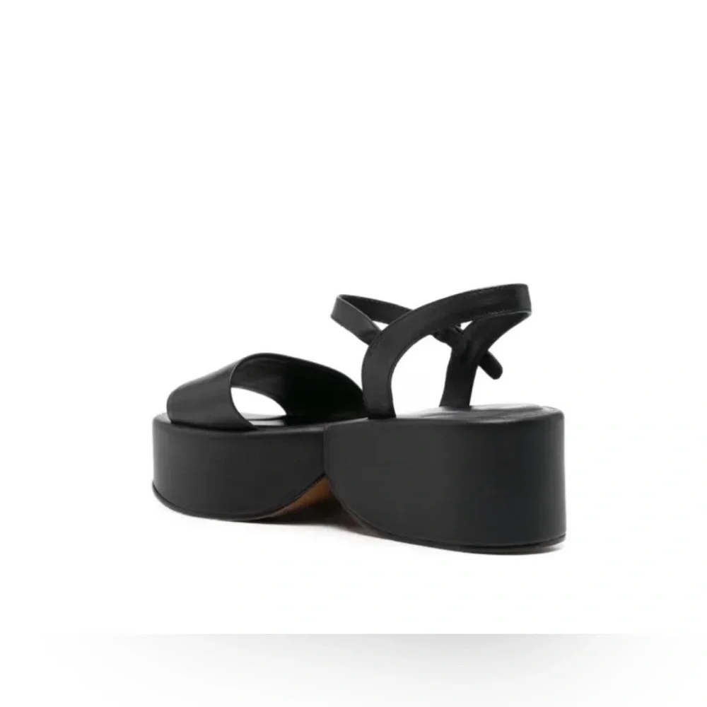 NEW Robert Clergerie $922 Black Flatform Sandals